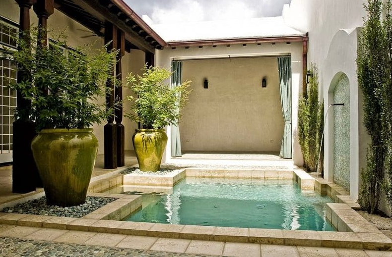 Small Inground Pool Ideas - Roman Style